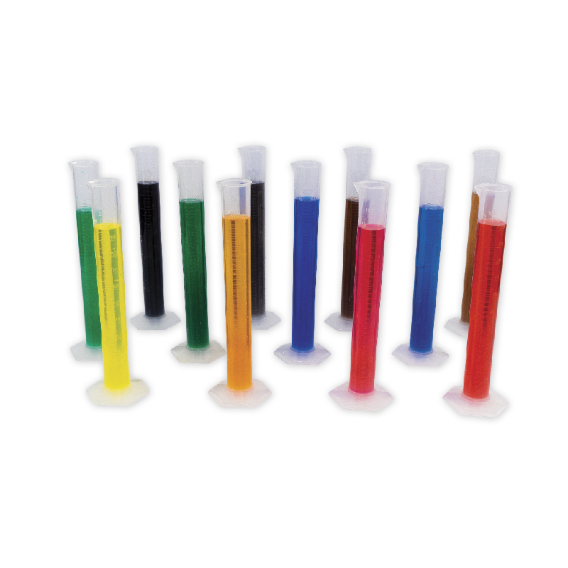 Plastic Measuring Cylinder 100 ml, Pk/12 - American Scientific