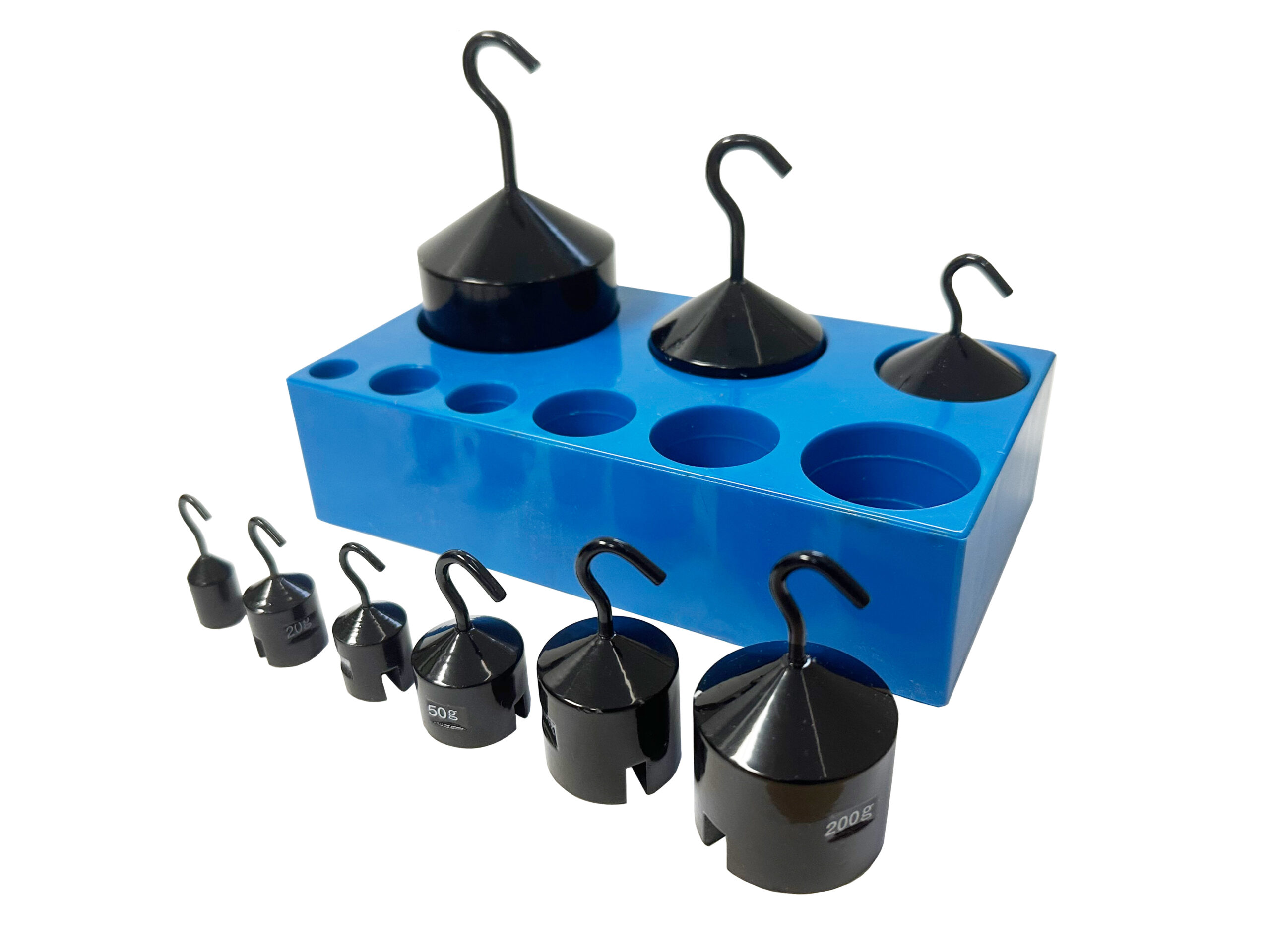 Black Enamel Hooked Weight Set